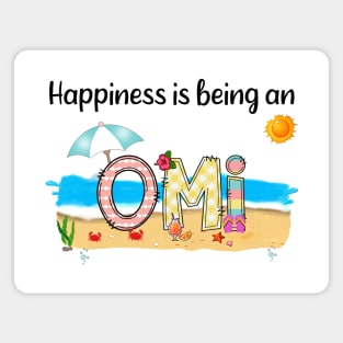 Happiness Is Being An Omi Summer Beach Happy Mother's Day Magnet